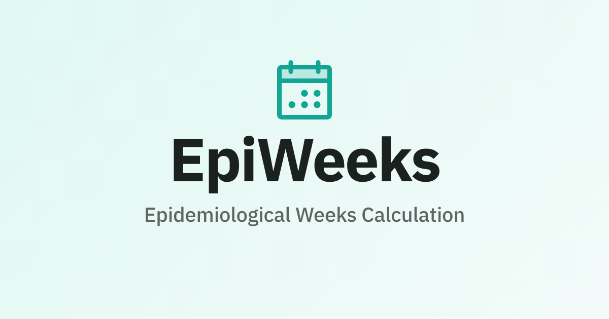 EpiWeeks - Epidemiological Weeks Calculation